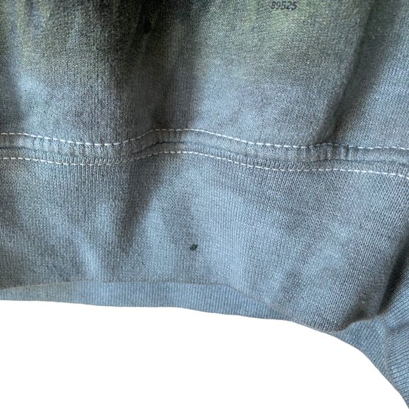 Tie Dye White Rabbit Graphic Sweatshirt Green Bluish Grey Lightweight Sz Md - Picture 15 of 15